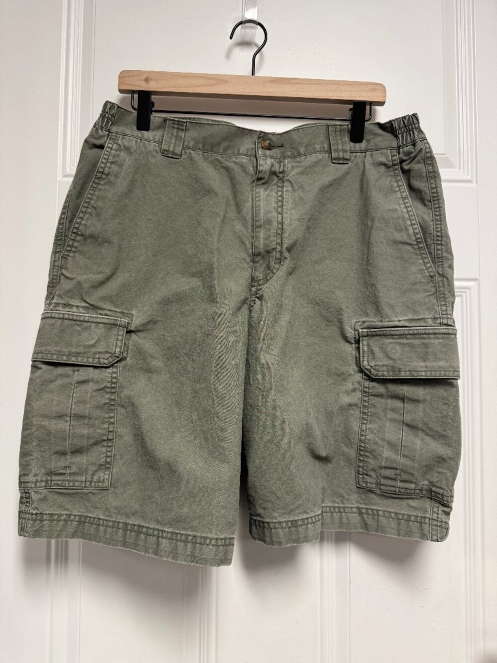Men's LLBean Tropic-Weight Cargo Shorts, Dusty Olive, 35" W, 10" L